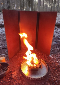 Agnihotra-Feuer-Zeremonie